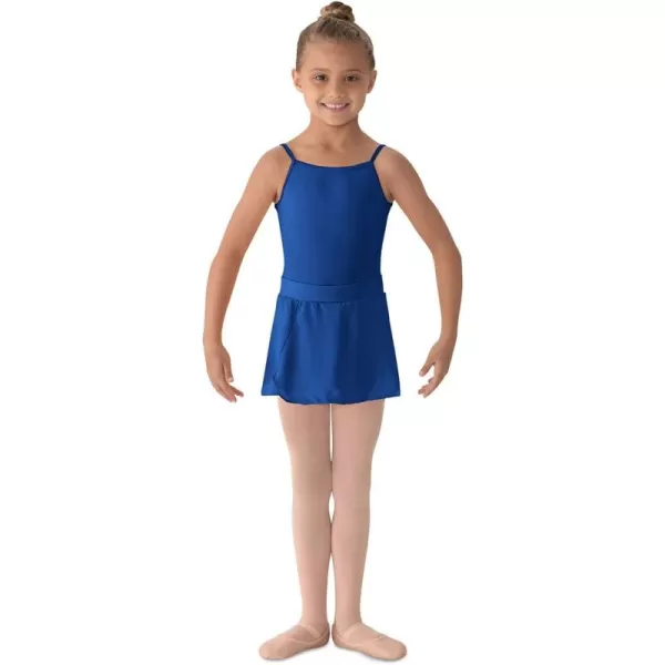 Mirella Girls Georgette Mock Wrap SkirtRoyal