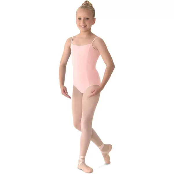 Mirella Girls Princess Seam Camisole Dance LeotardPink