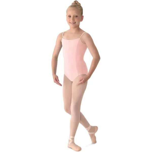 Mirella Girls Princess Seam VFront Camisole Dance LeotardPink