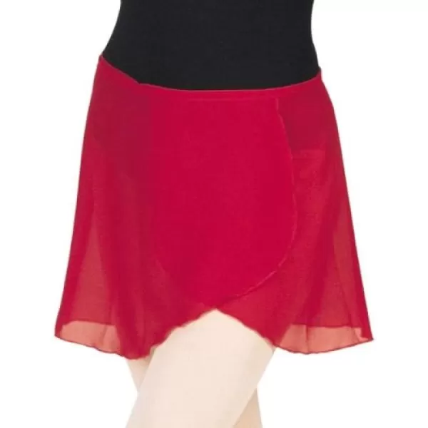 Mirella Womens Georgette Wrap Dance SkirtGrey