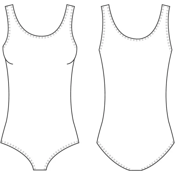 BLOCH Dance Womens Ballerina Basic Tank LeotardAubergine