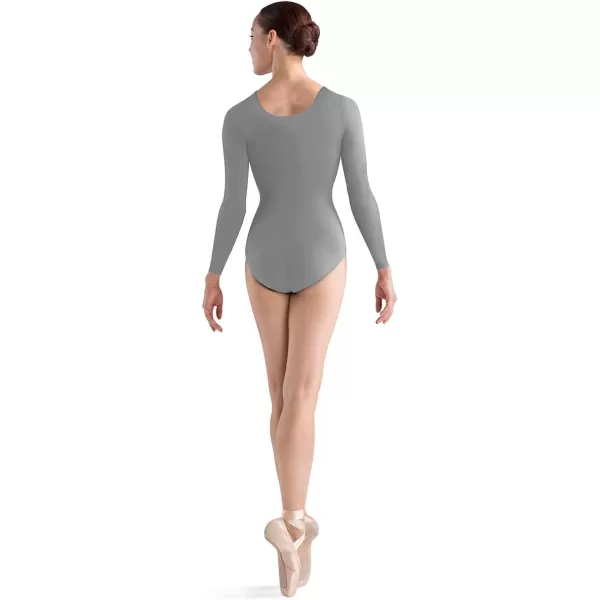 BLOCH Dance Womens Lepsi Long Sleeve LeotardGrey