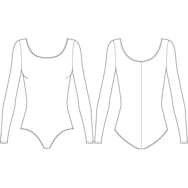 BLOCH Dance Womens Lepsi Long Sleeve LeotardGrey