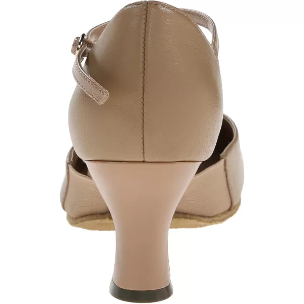 imageBLOCH Womens Cushioned Insole Suede Forefoot Outsole Short Shank with an Elastic Panel Superior FitTan