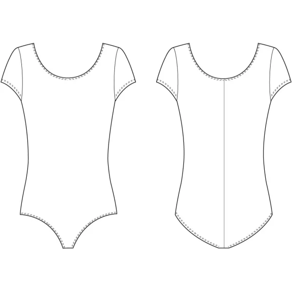 Bloch Dance Girls Dujour Microlux Short sleeve LeotardLavender