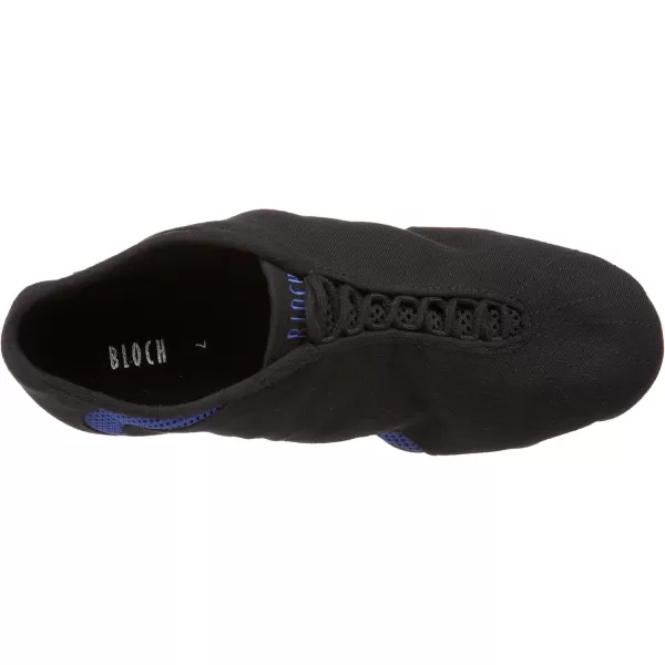 Bloch Dance Womens Amalgam Canvas and Mesh Split Sole Jazz SneakerBlue