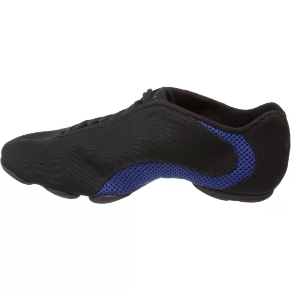 Bloch Dance Womens Amalgam Canvas and Mesh Split Sole Jazz SneakerBlue