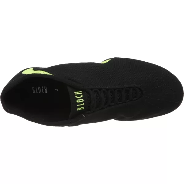 Bloch Dance Womens Amalgam Canvas and Mesh Split Sole Jazz SneakerGreen