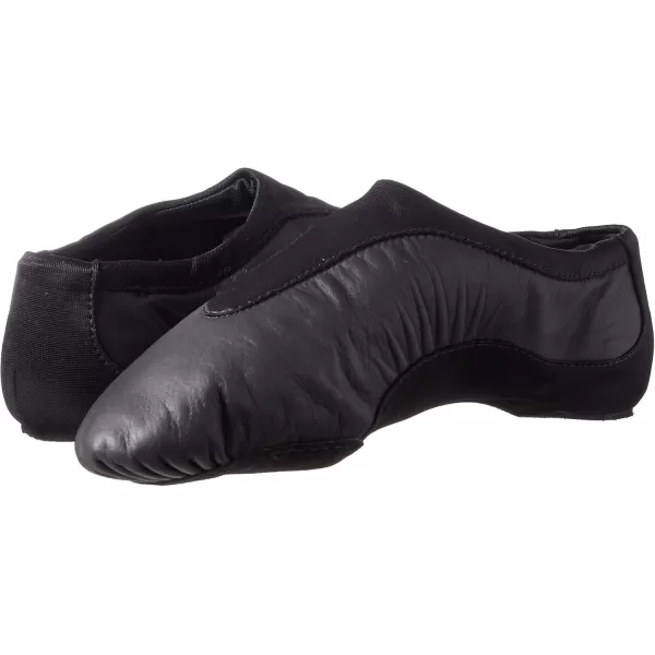 imageBloch Dance Womens Pulse Leather and Neoprene Split Sole Jazz ShoeBlack