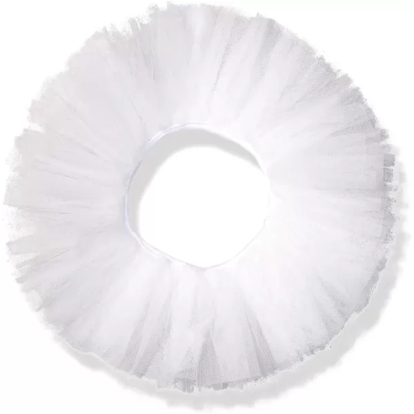 Leo Girls 55quot Firm Tulle Bando Dance Tutu SkirtWhite