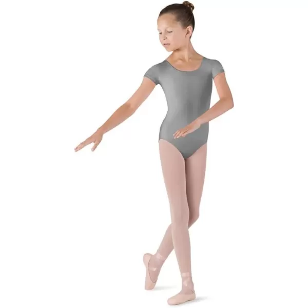 Bloch Dance Girls Dujour Microlux Short sleeve LeotardGrey