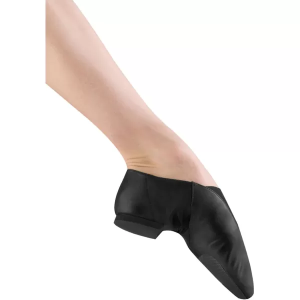 imageBLOCH Dance Jazz Women Shoes Super Leather with Strong Elastic Slip On High Durability Neoprene Stretch Satin Dancing ShoeBlack