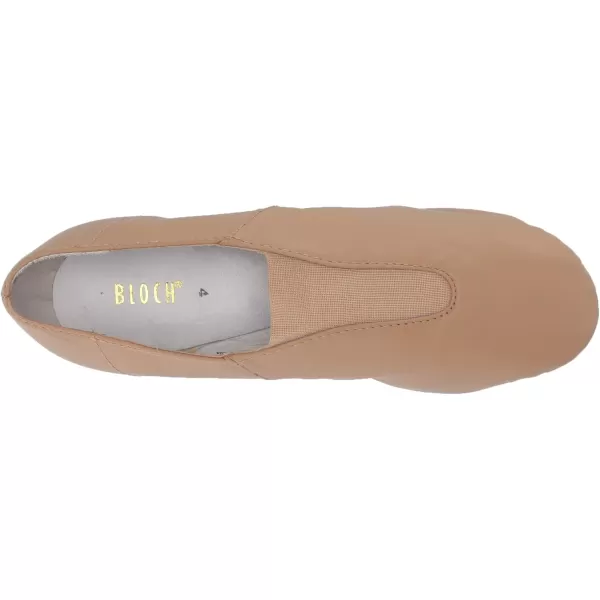 imageBLOCH Dance Jazz Women Shoes Super Leather with Strong Elastic Slip On High Durability Neoprene Stretch Satin Dancing ShoeTan