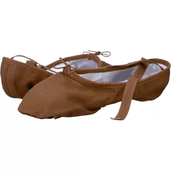 imageBloch Dance Mens Pump Split Sole Canvas Ballet SlipperShoeCocoa