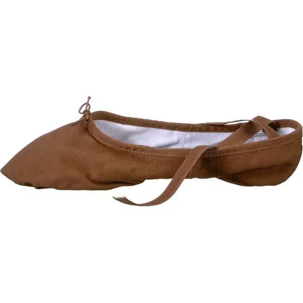 imageBloch Dance Mens Pump Split Sole Canvas Ballet SlipperShoeCocoa