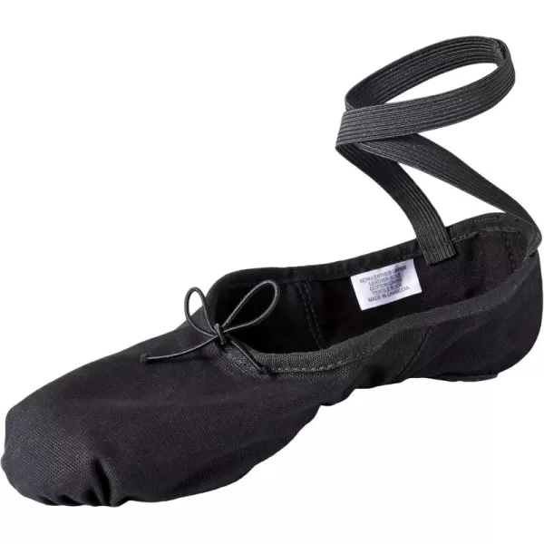 imageBloch Dance Mens Pump Split Sole Canvas Ballet SlipperShoeBlack