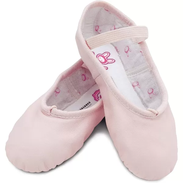 imageBloch Girls Dance Bunnyhop Full Sole Leather Ballet SlipperShoePink