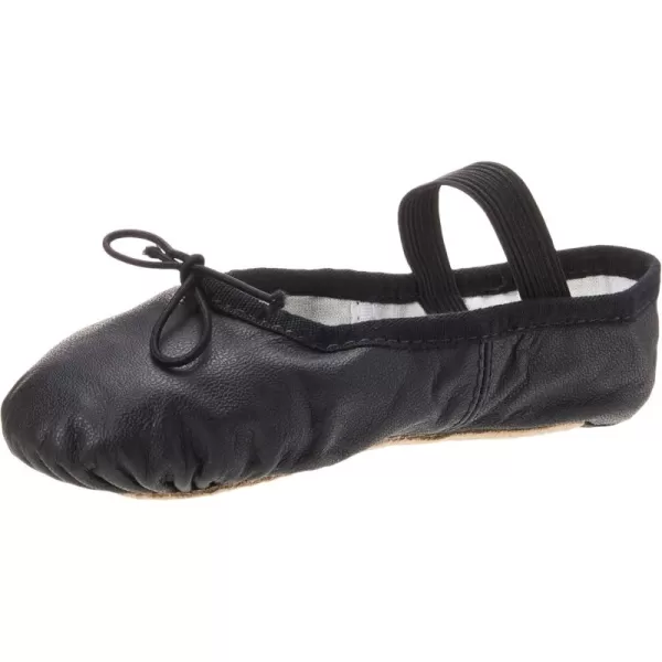 imageBloch UnisexChild Dansoft Full Sole Leather Toddler Cotton Lining Dance ShoeBlack