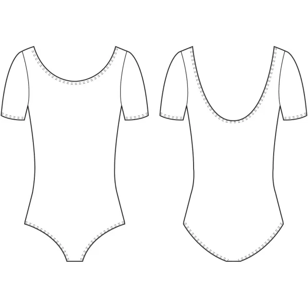 imageBloch Dance Girls Ballet Short Sleeve LeotardBlack