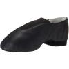 imageBloch Dance Jazz Shoe for Girls Bloch Dance Super Strong Elastic Slip On High Durability Superior Fit Rubber Split Sole Leather FlexibilityBlack Leather