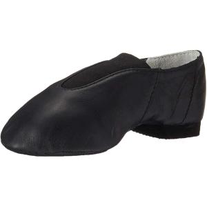 imageBloch Dance Jazz Shoe for Girls Bloch Dance Super Strong Elastic Slip On High Durability Superior Fit Rubber Split Sole Leather FlexibilityBlack Leather