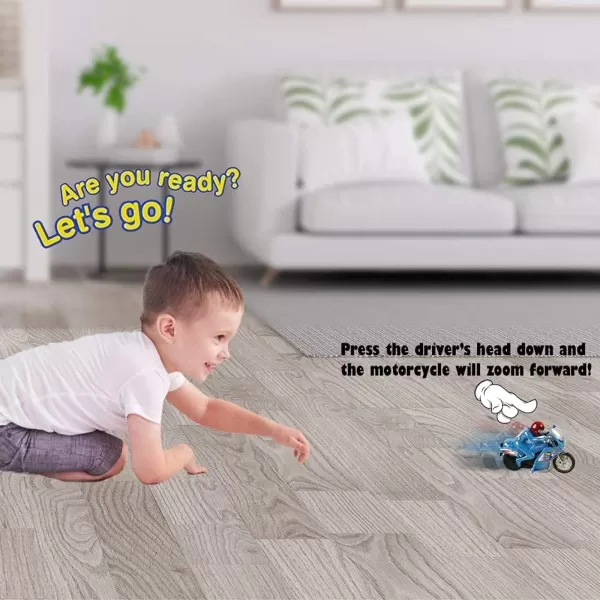 imageLiberty Imports 12 PCS Motorcycle with Driver Toys for Kids  55quot Push and Go Friction Powered Mini Moto Bike with Rider  Colorful Biker Bulk Pack Party Favors Supplies