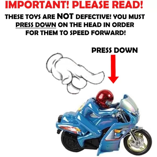 imageLiberty Imports 12 PCS Motorcycle with Driver Toys for Kids  55quot Push and Go Friction Powered Mini Moto Bike with Rider  Colorful Biker Bulk Pack Party Favors Supplies