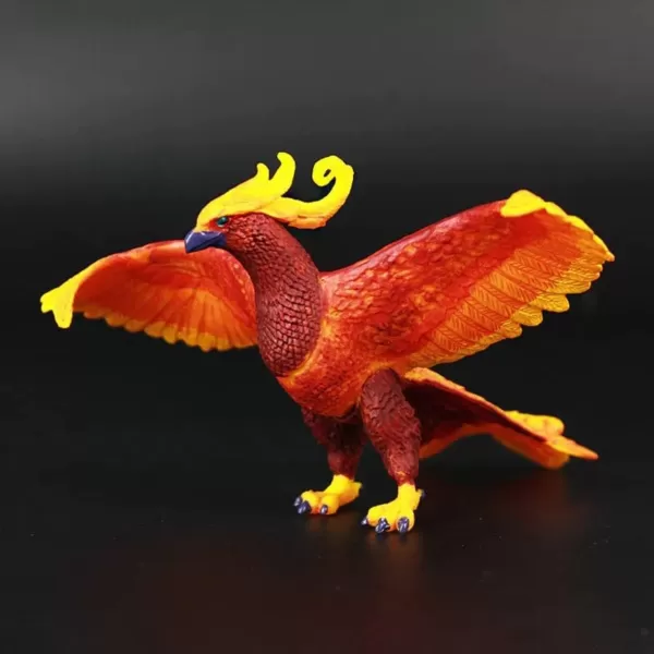 imageLiberty Imports Phoenix Figure Realistic Plastic Fire Bird Mythical Creatures Model Decoration Toy Collector Figurine