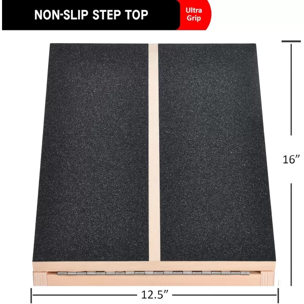imageLiberty Imports Professional Wooden Slant Board Adjustable Incline Calf Stretch Balance Board Exercise Rehab Training EquipmentEdition 1