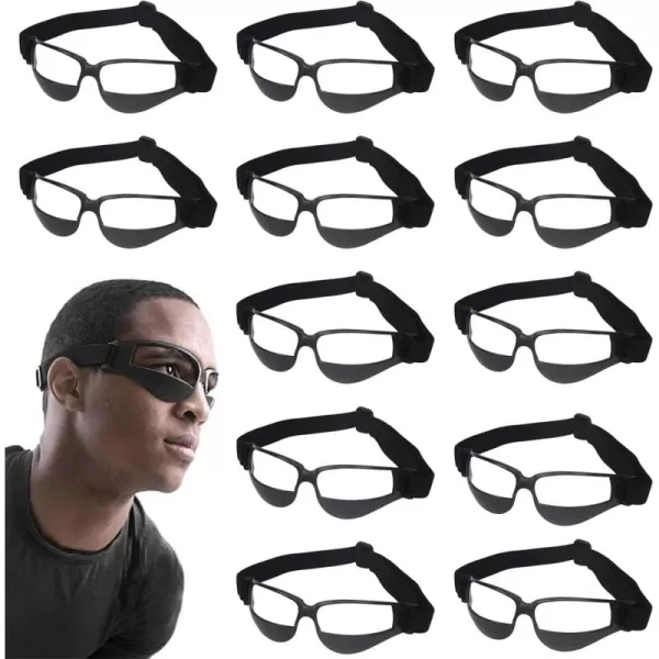 imageLiberty Imports Pack of 12 Basketball Dribbling Glasses No Look Eye Goggles Dribble Specs Team Training Aid Sports Equipment