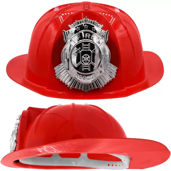 imageLiberty Imports 6 PACK  Dress Up Pretend Career Role Play Hard Hats ampamp Helmets for Little Kids  Halloween Costume Role Play Toddler Dressup Set Police Fireman Construction SWAT Cowboy Army