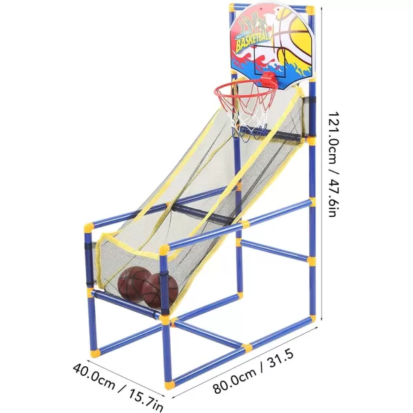 imageLiberty Imports Kids Arcade Basketball Hoop Shot Game Set  Indoor Sports Shooting System with Mini Hoop Inflatable Ball and Pump