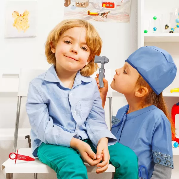 imageLiberty Imports Kids Veterinarian DressUp and Accessories Set  10 Piece Pretend Play Role Play Vet Costume Set for AnimalLoving Children