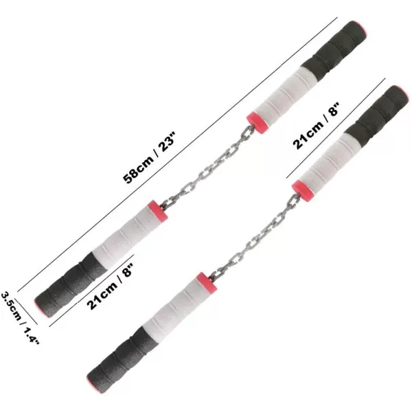 imageLiberty Imports Ninja Foam Nunchucks Sticks for Kids Pretend Role Play  Children Safe Soft Toy Weapons Props Costume Accessories 2 Pairs