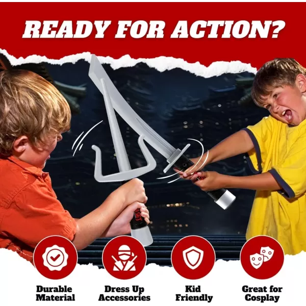 imageLiberty Imports Ninja Warrior Toy Weapons Role Playset Kids Pretend Play Dress Up Battles Costume AccessoriesSet 1
