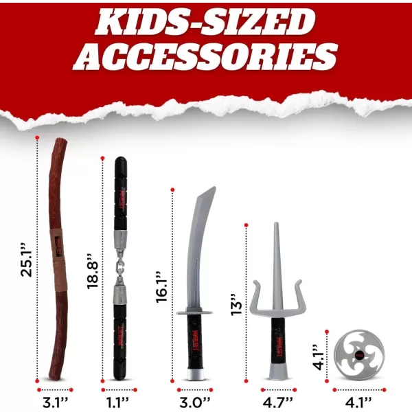 imageLiberty Imports Ninja Warrior Toy Weapons Role Playset Kids Pretend Play Dress Up Battles Costume AccessoriesSet 1