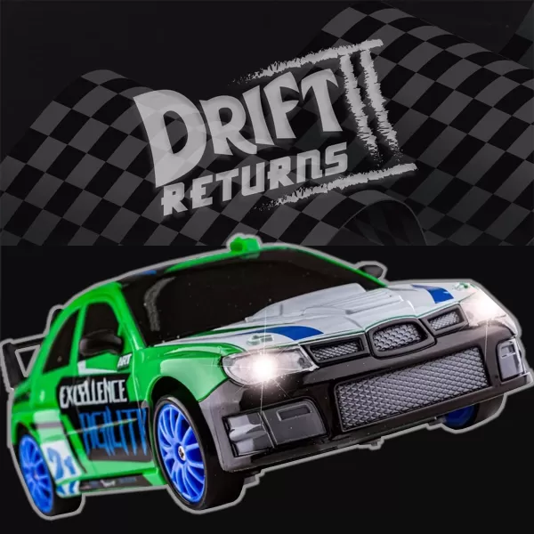 imageLiberty Imports RC Drift Car 124 24GHz 4WD Remote Control Sport Racing OnRoad Vehicle with LED Light Batteries and Drift Tires BlueGreen