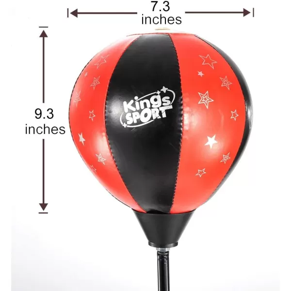 imageLiberty Imports Sport Boxing Set Punching Bag with Gloves  Punching Ball for Kids Adjustable Height  43 inches