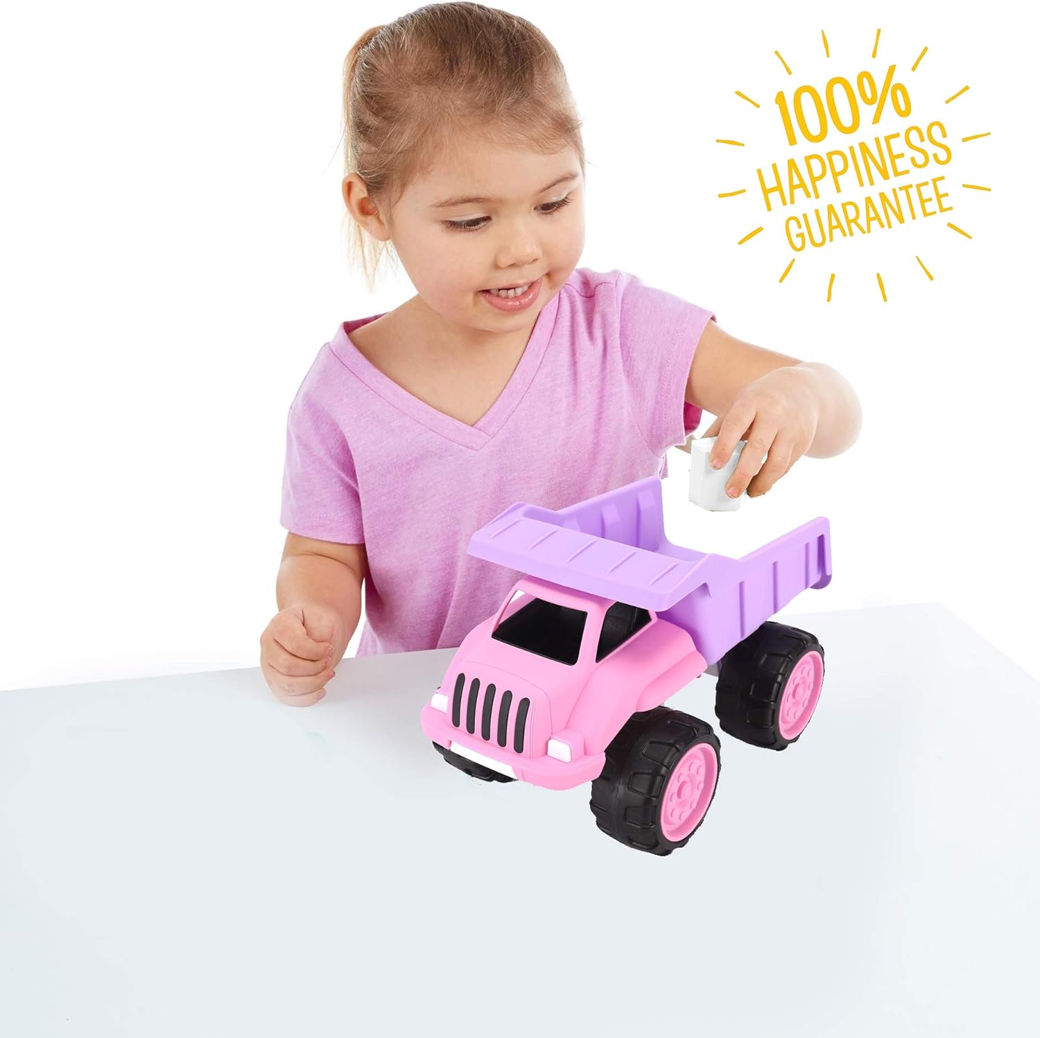 imageLiberty Imports Big Plastic Dump Truck in Pink Color for Toddlers and Girls  Large Tilting Dumper Free Play Toy Vehicle for Kids Indoor and Outdoor Imaginative Play