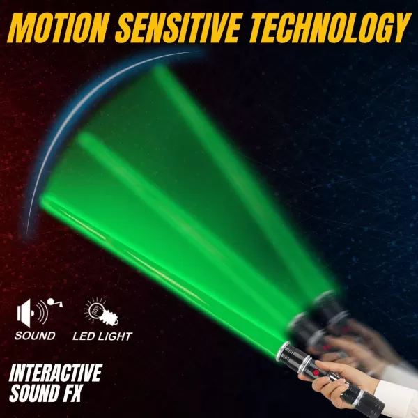 image12 Pack LED Light Up Sabers Set  Motion Sensitive Retractable Swords with FX Sound Effects for Kids Party Supplies Bulk Party Favors and Cosplay