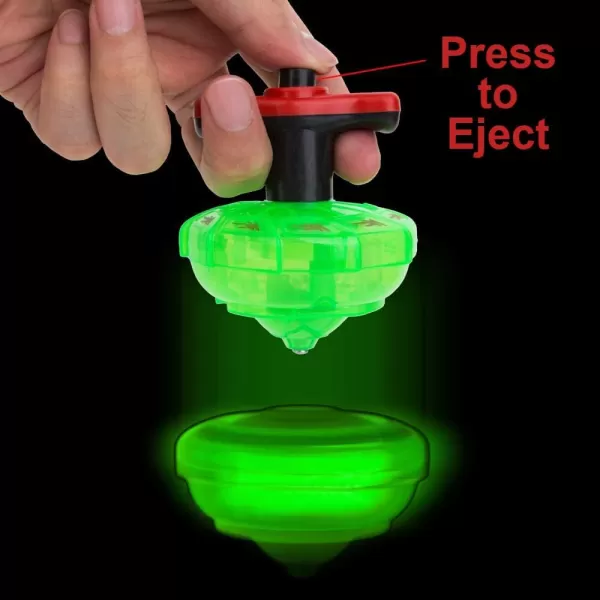 image12Pack Light Up Spinner Tops  UFO Spinning Tops with Gyroscope LED Flashing Toy Bulk Novelty Party Favors ampamp Fun Stocking Stuffers Goodie Bag Fillers for Kids