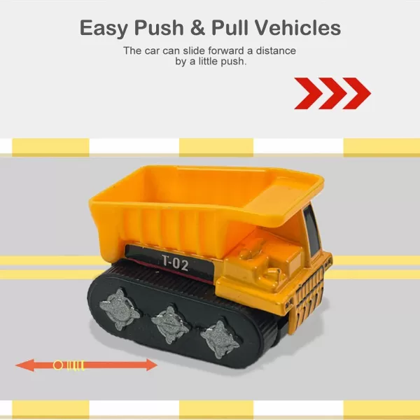 image16Piece Diecast Metal Toy Car Set  Fun Play Trucks with Police Construction Ambulance ampamp Firetruck Vehicles in 4 Storage Tubes  Perfect for Party Favors ampamp Kids