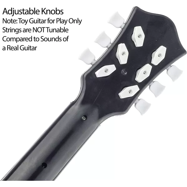 image23quot Acoustic Guitar Kids 6 String Toy Guitar  Realistic Steel Strings  Beginner Practice First Musical Instrument for Children Toddlers Cherry SunburstMahogany
