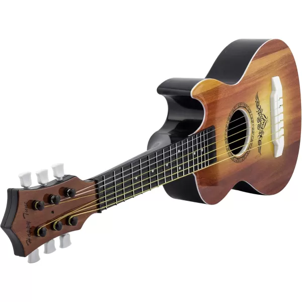 image23quot Acoustic Guitar Kids 6 String Toy Guitar  Realistic Steel Strings  Beginner Practice First Musical Instrument for Children Toddlers Cherry SunburstBrown