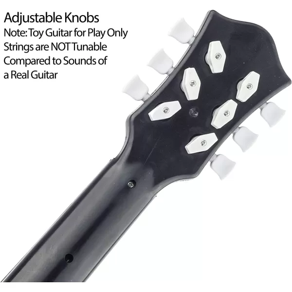 image23quot Acoustic Guitar Kids 6 String Toy Guitar  Realistic Steel Strings  Beginner Practice First Musical Instrument for Children Toddlers Cherry SunburstWalnut