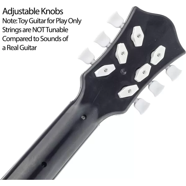 image23quot Acoustic Guitar Kids 6 String Toy Guitar  Realistic Steel Strings  Beginner Practice First Musical Instrument for Children Toddlers Cherry SunburstCherry Sunburst