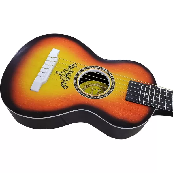 image23quot Acoustic Guitar Kids 6 String Toy Guitar  Realistic Steel Strings  Beginner Practice First Musical Instrument for Children Toddlers Cherry SunburstAmber