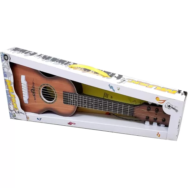 image23quot Acoustic Guitar Kids 6 String Toy Guitar  Realistic Steel Strings  Beginner Practice First Musical Instrument for Children Toddlers Cherry SunburstWalnut