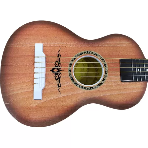 image23quot Acoustic Guitar Kids 6 String Toy Guitar  Realistic Steel Strings  Beginner Practice First Musical Instrument for Children Toddlers Cherry SunburstWalnut