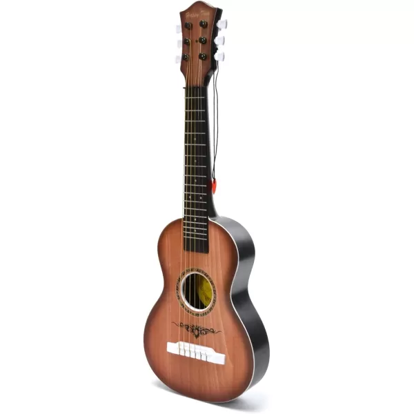 image23quot Acoustic Guitar Kids 6 String Toy Guitar  Realistic Steel Strings  Beginner Practice First Musical Instrument for Children Toddlers Cherry SunburstWalnut